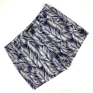 Banana Republic Factory Leaf Patterned Cotton High Rise Shorts, 12